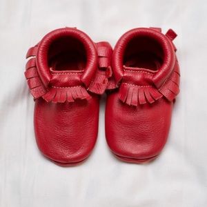 HELLO Mocs in red